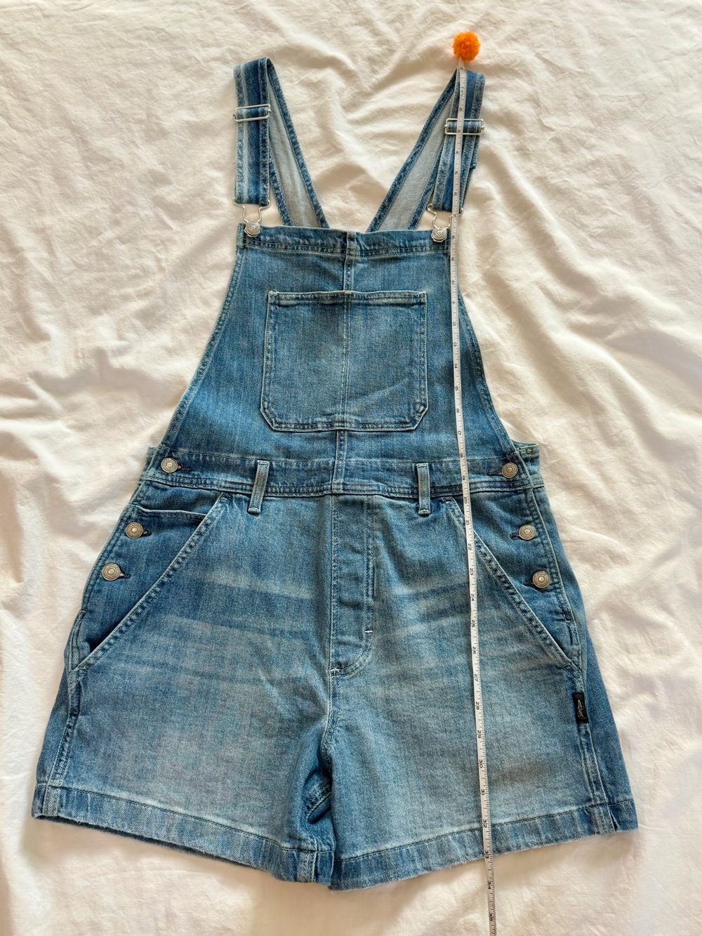 Silver Jeans Light Blue Denim Short Overalls